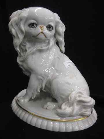 Appraisal: Hertwig Company Porcelain Figurine of a Dog seated '' excellent