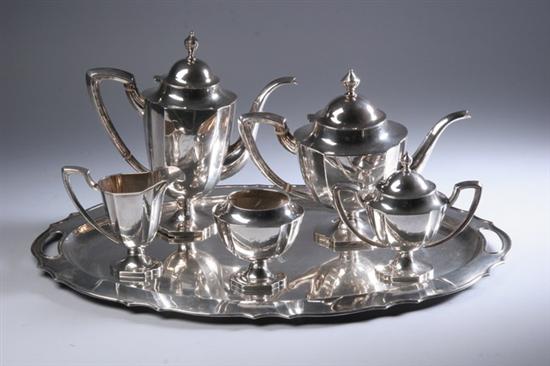 Appraisal: SIX-PIECE CHINESE EXPORT SILVER COFFEE SERVICE first half th century