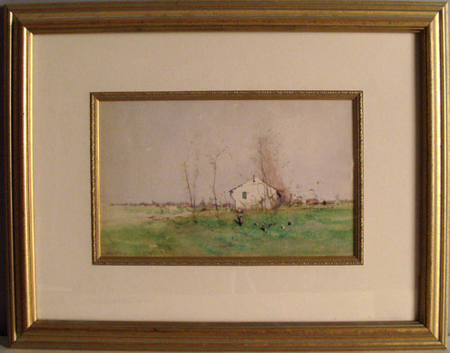 Appraisal: Henry Stacquet Belgium - watercolor landscape signed lower left x