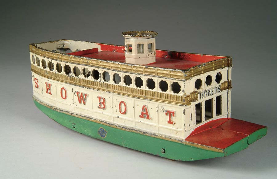 Appraisal: ARCADE SHOWBOAT Very unusual large cast iron boat similar to