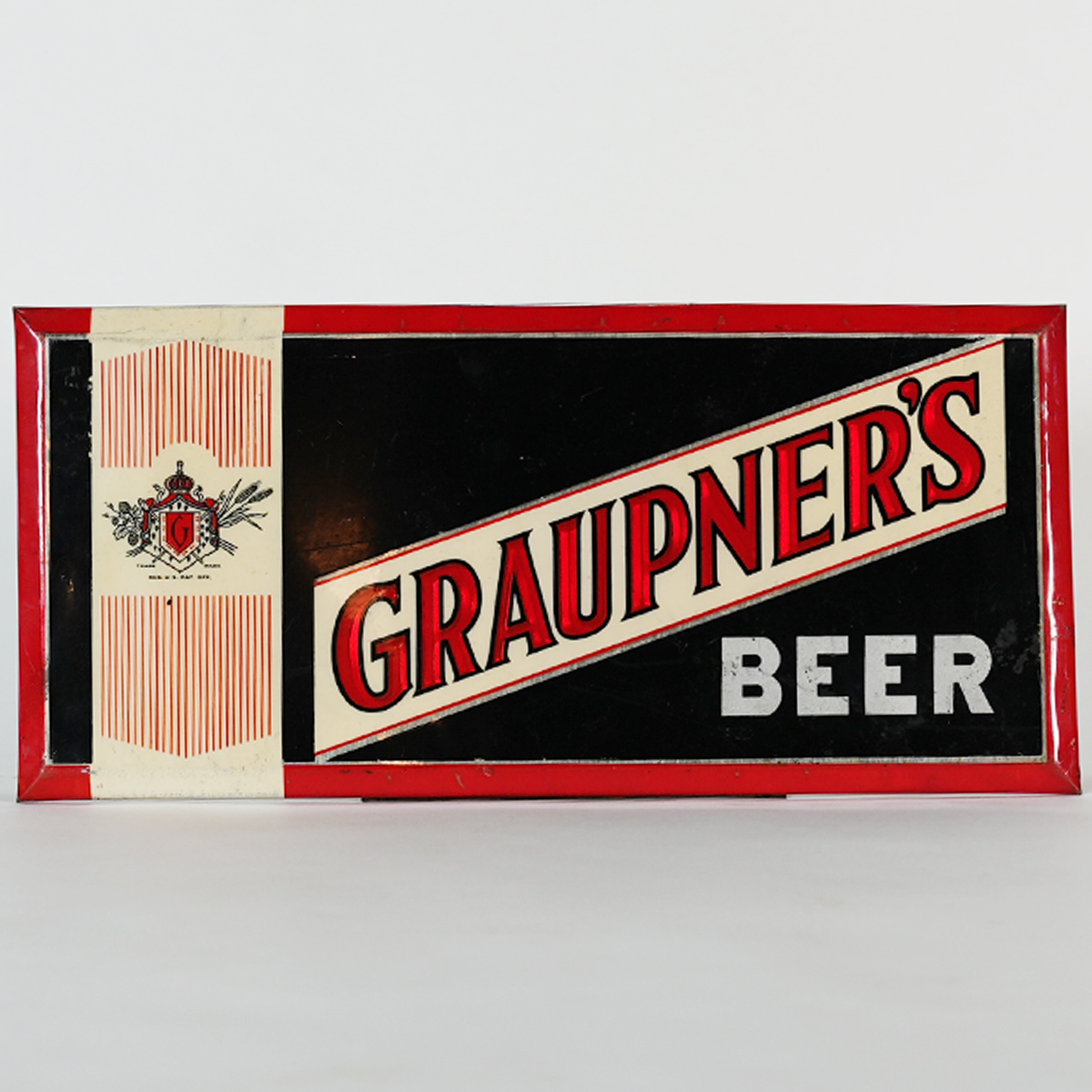 Appraisal: Graupners Beer Celluloid over TOC Advertising SignReference n aBrewery Robert