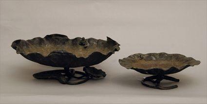 Appraisal: Two Art Nouveau Bronze Trays Provenance from the Estate of