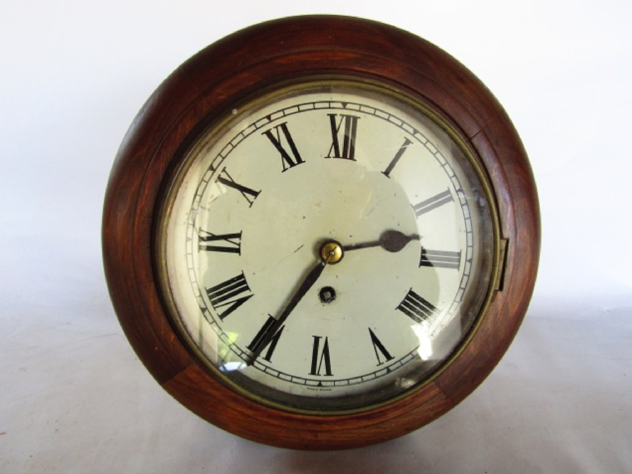 Appraisal: A small th century dial clock the dial within moulded