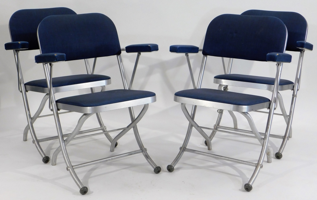 Appraisal: WARREN MCARTHUR FOR MAYFAIR FOLDING CHAIRS United States - Four