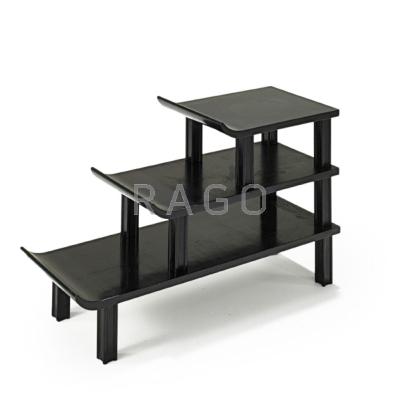 Appraisal: JAMES MONT JAMES MONT DESIGN Tiered occasional table New York