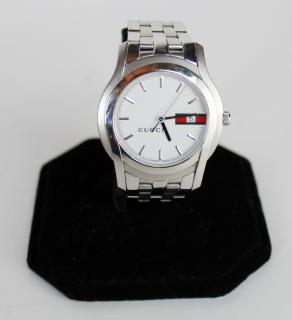 Appraisal: Gucci men's stainless steel XL watch Gucci men's stainless steel