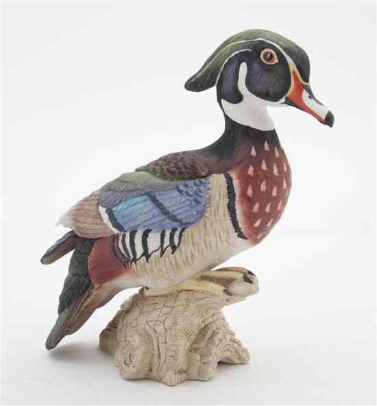 Appraisal: A Boehm Model of a Wood Duck depicted on a