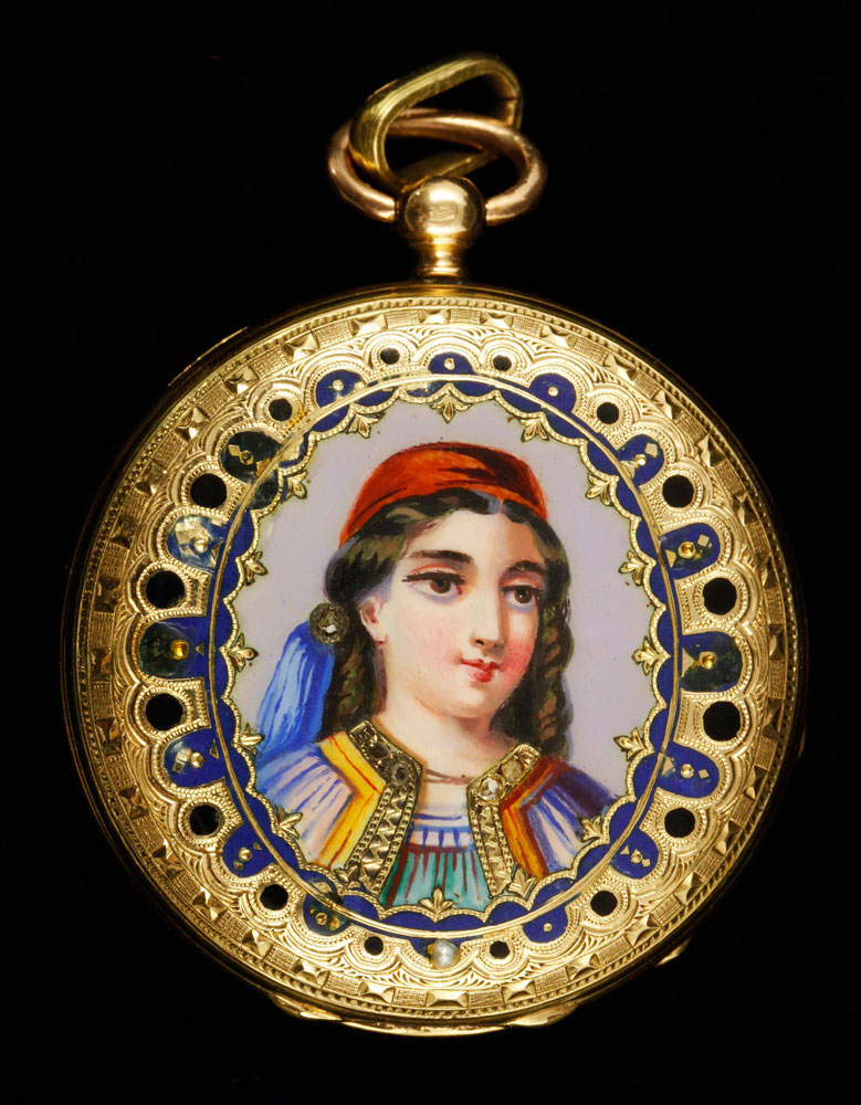 Appraisal: - th C K Swiss Lady's Fob Watch th century