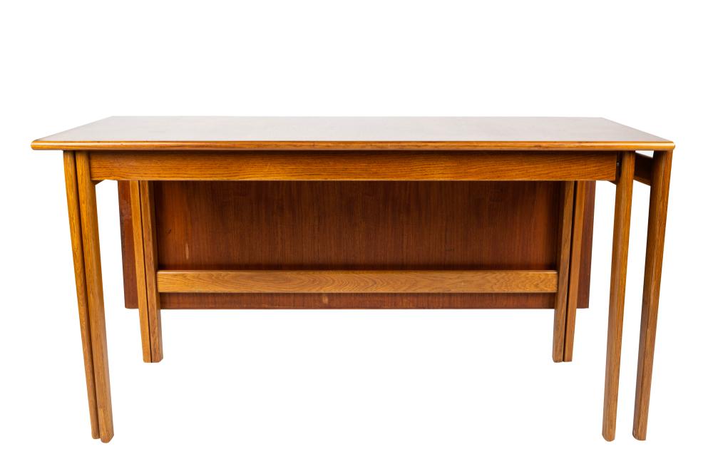 Appraisal: DANISH MODERN TEAK DROP LEAF DINING TABLE inches wide inches