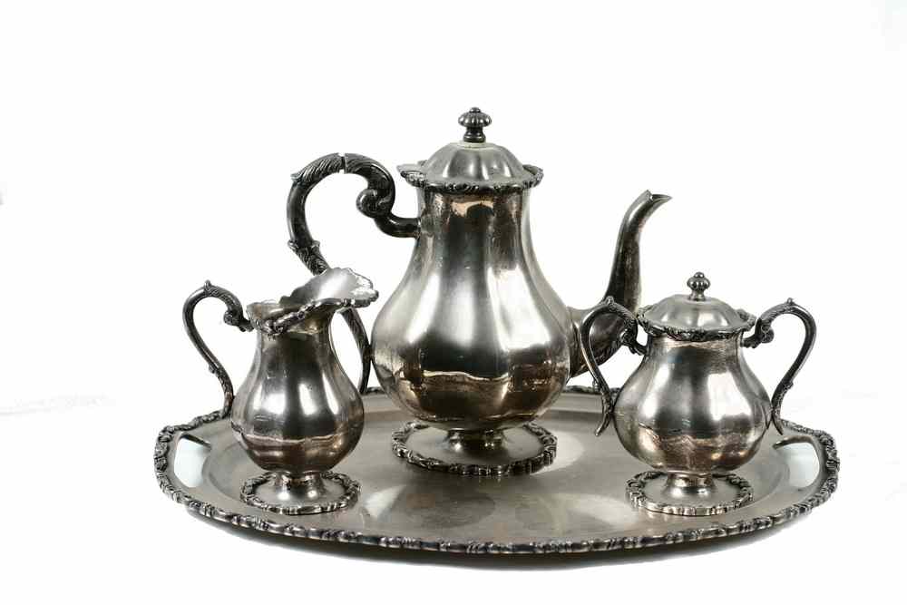 Appraisal: PC MEXICAN STERLING TEA SET - Mexican Sterling Tea Service