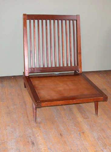 Appraisal: Lounge Chair with turned legs Nakashima George American - designed