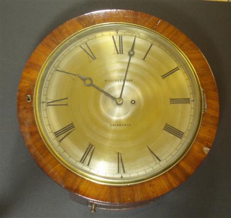 Appraisal: A th century mahogany Dial clock By Millidge Son Edinburgh