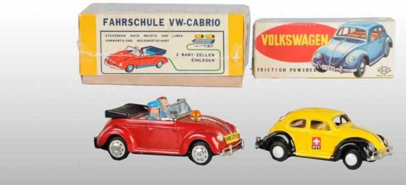 Appraisal: Lot of Tin Volkswagen Vehicle Toys Description Japanese Working Includes