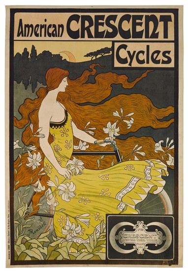 Appraisal: FREDERIK WINTHROP RAMSDELL - AMERICAN CRESCENT CYCLES x inches Chaix