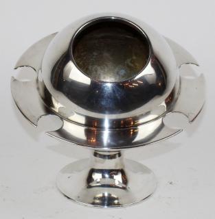 Appraisal: French silverplate champagne cololer h x w