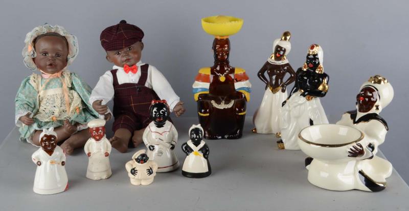 Appraisal: Lot Of Black Americana Items Including - Ashton-Drake Danielle porcelain