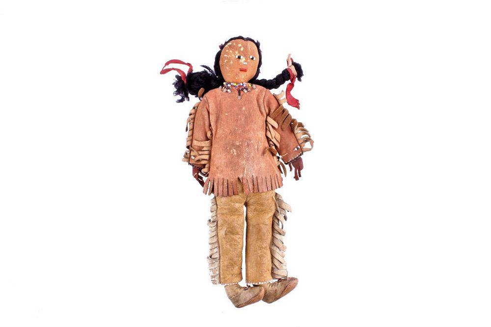 Appraisal: Plains Indian Skookum Doll circa 's Featured in this lot