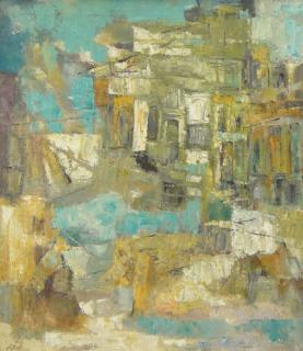 Appraisal: Gertrude Russell Barrer American-New York - Oil on Canvas Abstract