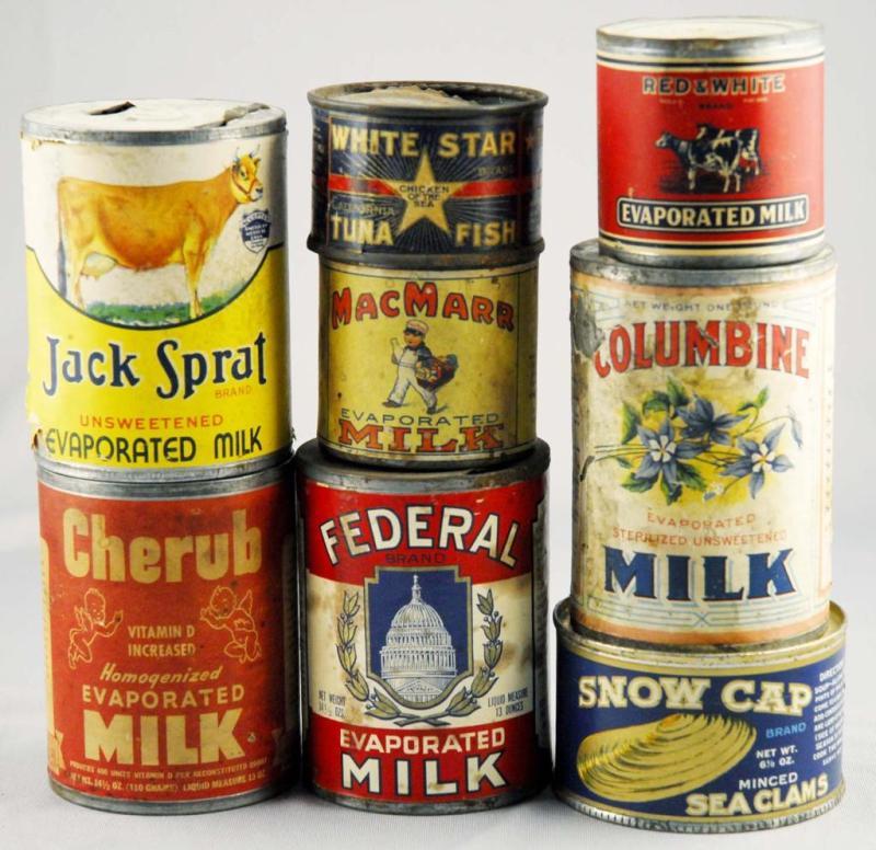 Appraisal: Lot of Milk-Related Advertising Tins Description Includes six evaporated milk