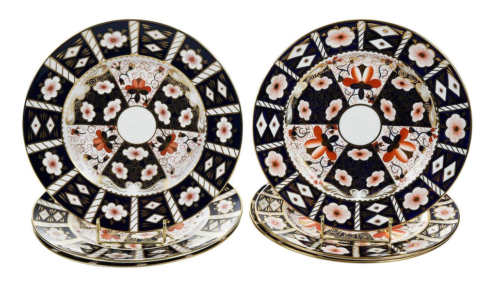 Appraisal: Six Royal Crown Derby Traditional Imari Plates British th st