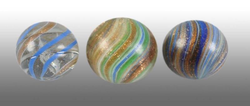 Appraisal: Lot of Lutz Marbles Description Includes one type-one clear band