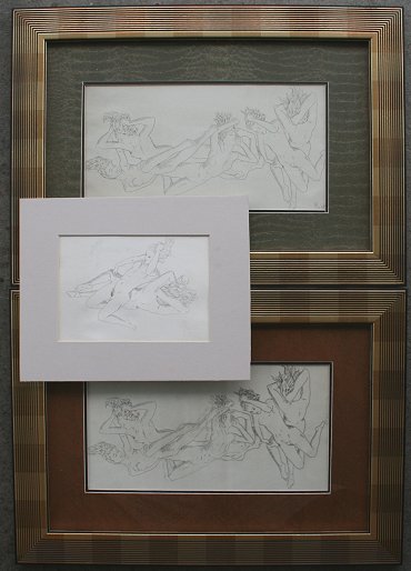 Appraisal: WHYTE Raymond American - Etchings of Nudes two matching etchings