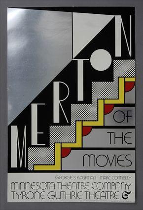 Appraisal: LICHTENSTEIN ROY MERTON AT THE MOVIES Poster screenprint in colors