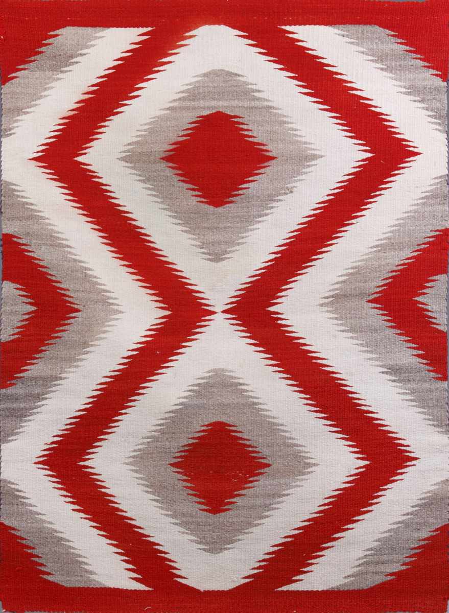 Appraisal: Color Navajo Rug Overall good condition '' x ''E