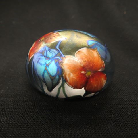 Appraisal: Charles Lotton Art Glass Paperweight multi-flora of diameter excellent