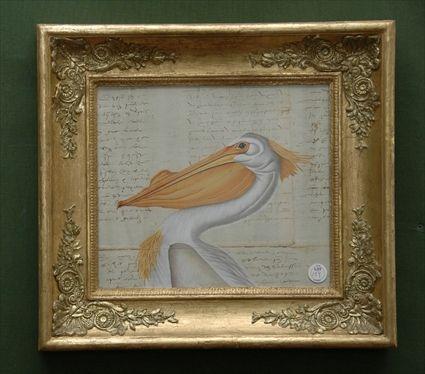 Appraisal: Framed Watercolor of a Pelican