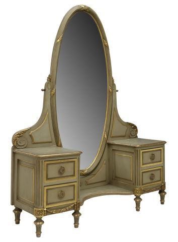 Appraisal: French Louis XVI style vanity dressing table attributed to Meubles