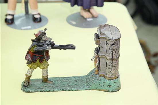 Appraisal: WILLIAM TELL CAST IRON MECHANICAL BANK Attributed to J E