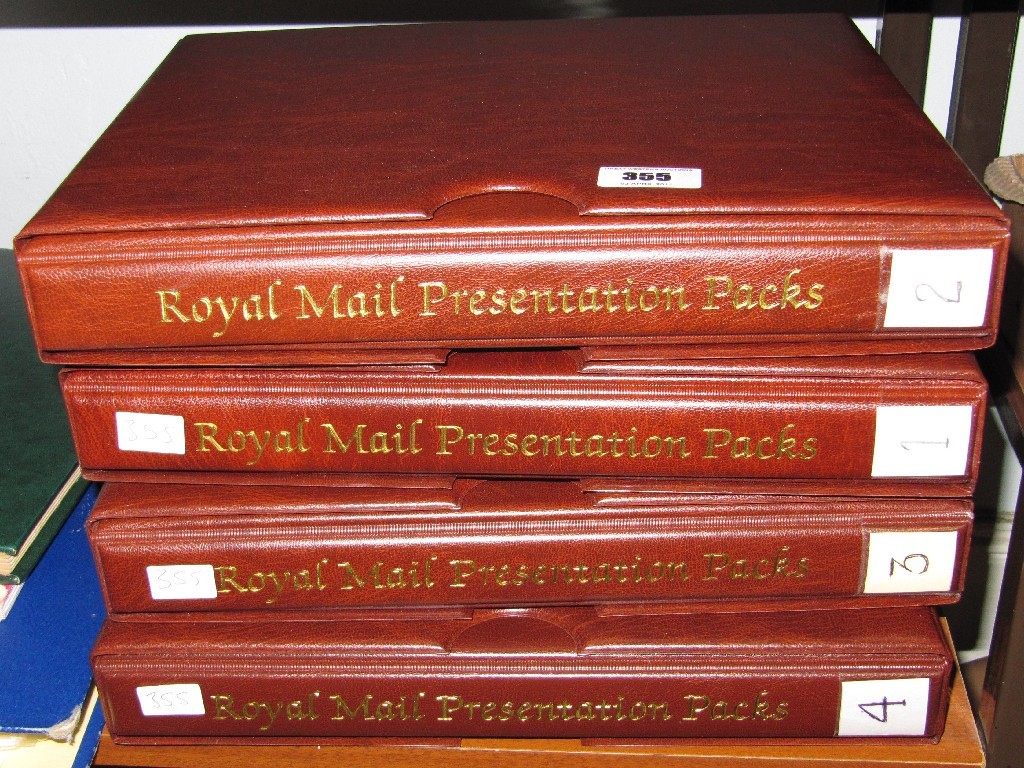 Appraisal: Set of four albums of Royal Mail Presentation Packs