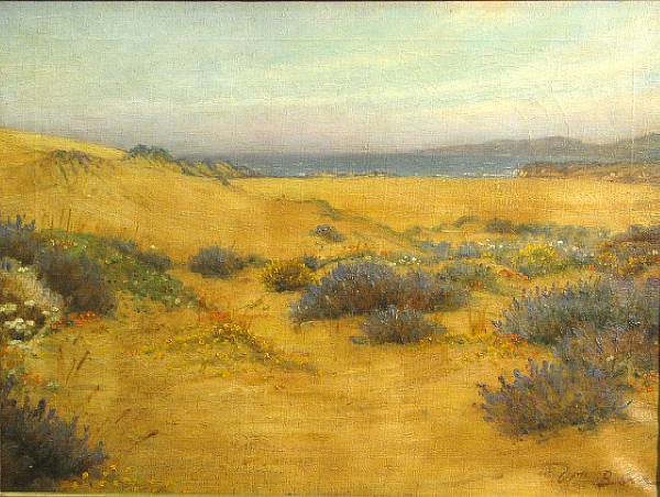 Appraisal: William Barr British American - Flowering dunes signed 'Wm Barr'