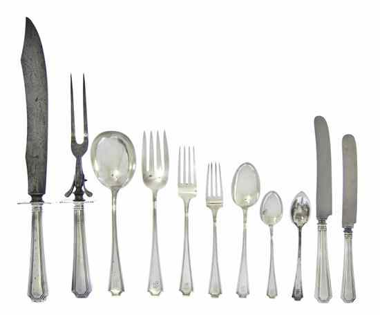 Appraisal: An American Sterling Silver Flatware Service for Twelve Gorham in