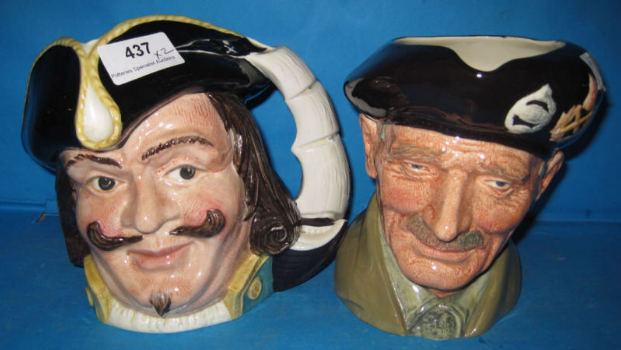 Appraisal: Royal Doulton Large Character Jugs Capt Henry Morgan D and