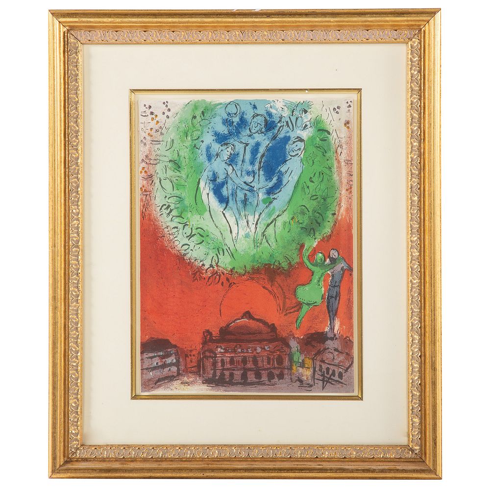 Appraisal: Marc Chagall L'Opera Lithograph Russian-French - Lithograph in colors from