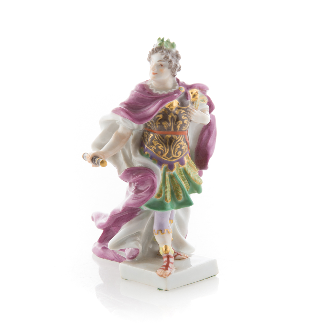 Appraisal: Small Meissen figure of Caesar th century in H Condition