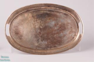 Appraisal: Plateria Alameda Mexican Sterling Silver Platter Simplistically designed internally double-handled