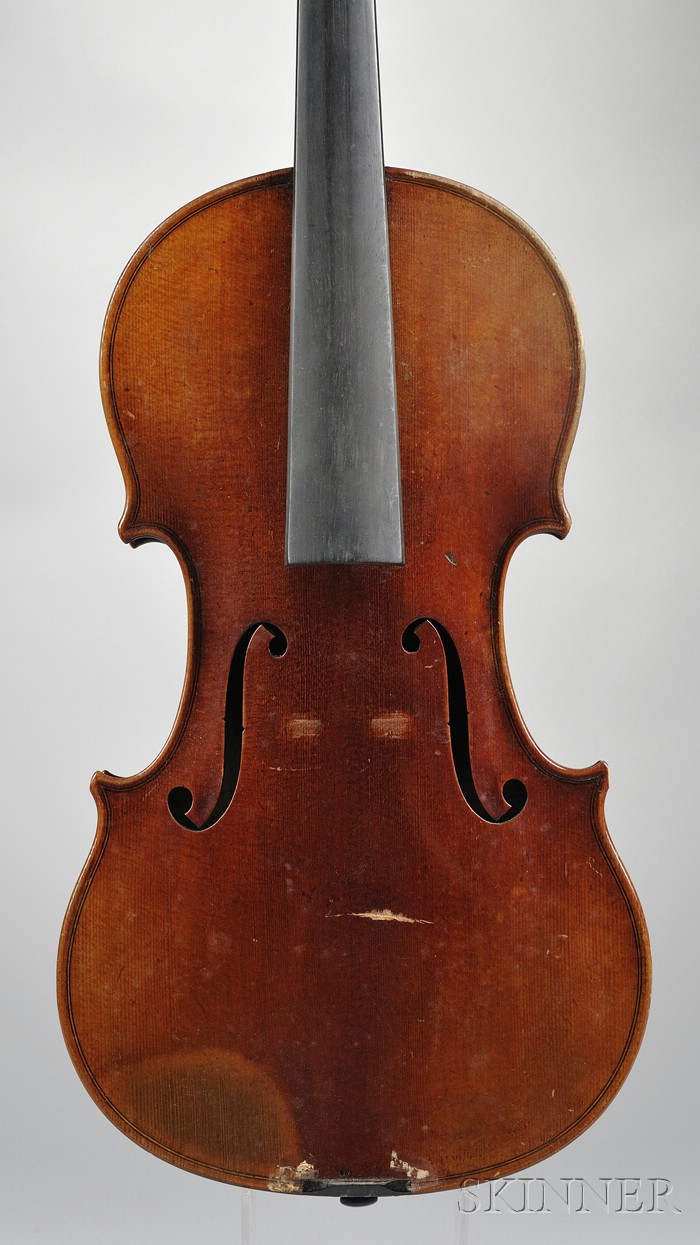 Appraisal: Markneukirchen Violin Ernst Heinrich Roth Workshop c bearing the maker's