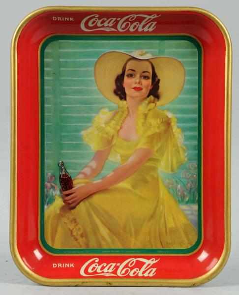 Appraisal: Coca-Cola Serving Tray Beautiful with only small rim marks Condition