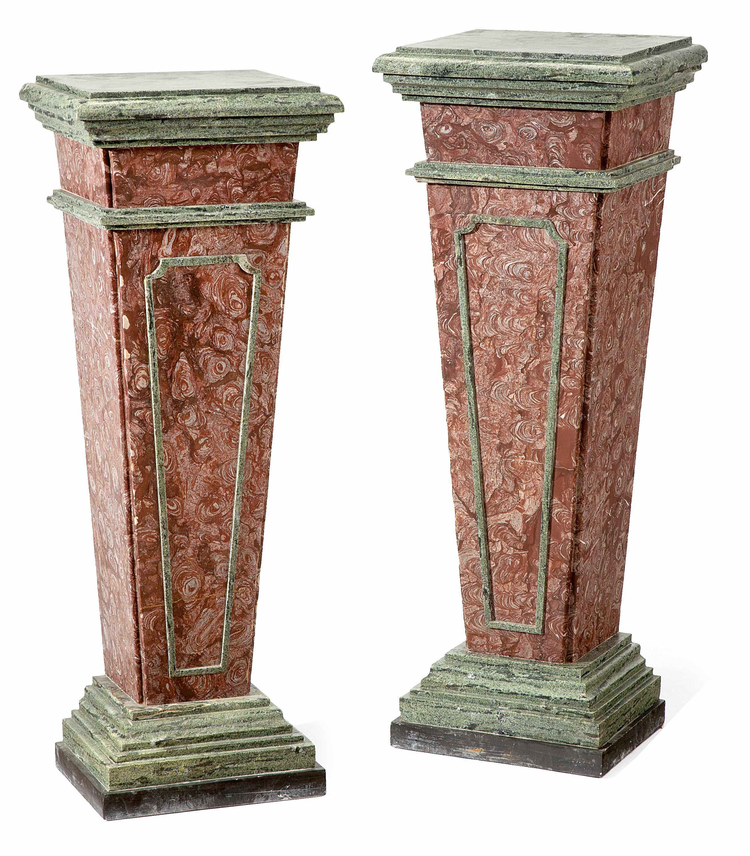 Appraisal: Property of various owners A pair of Neoclassical style carved