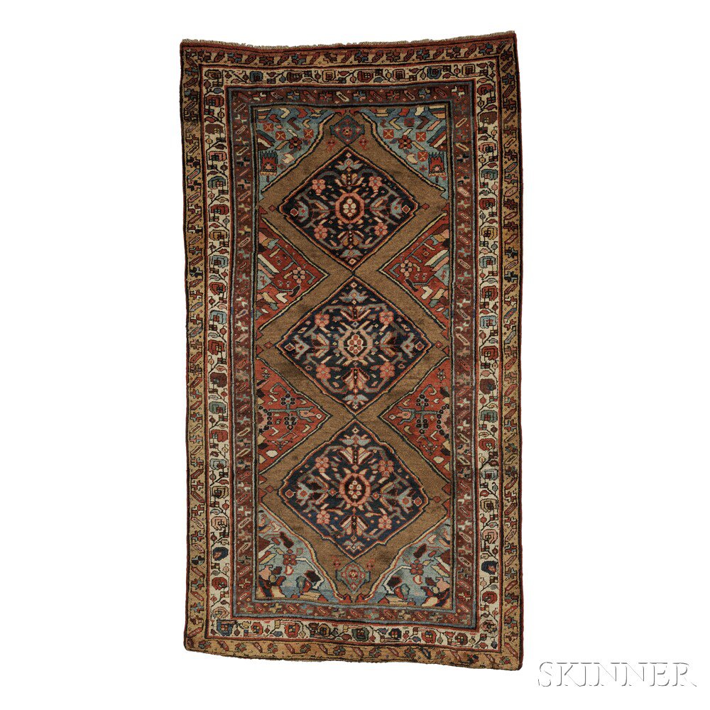 Appraisal: Bidjar Rug Northwest Persia late th century three navy contiguous