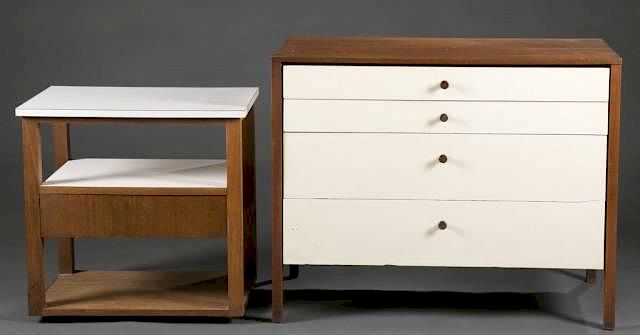 Appraisal: Florence Knoll dresser and nightstand A Florence Knoll dresser and