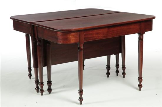 Appraisal: BANQUET TABLE American nd quarter- th century mahogany Two-part with