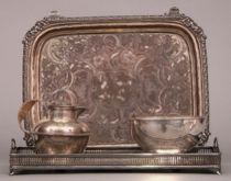 Appraisal: Lot of Four Serving Items Proceeds from the sale of