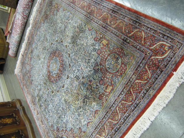 Appraisal: Room size oriental rug ' x ' traditional pattern with