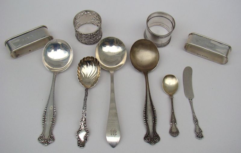 Appraisal: TWENTY-SIX PIECES OF STERLING SILVER By various makers Includes eleven