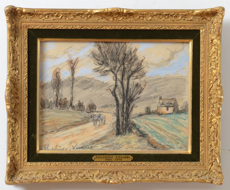 Appraisal: PAUL MILE PISSARRO - PAYSAGE Pastel on paper signed 'Paul