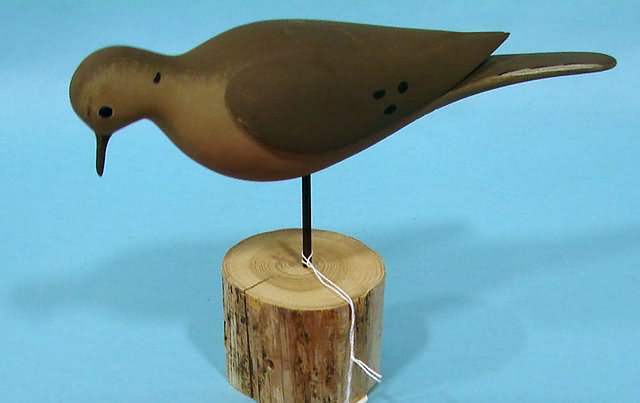 Appraisal: Wood carved Dove stick-up